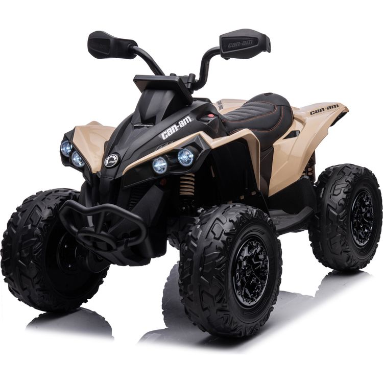 24V Can Am Renegade 1-Seater ATV Ride On - Khaki
