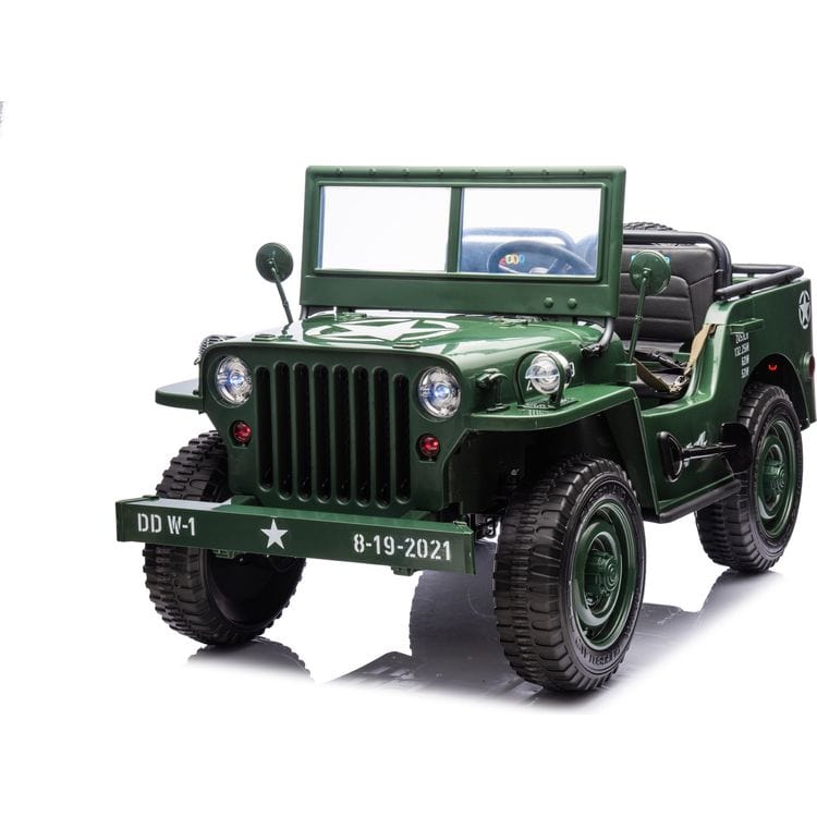 24V Military Jeep 3-Seater Electric Ride On