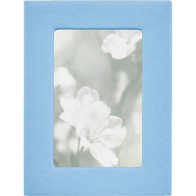 4" x 6" Leather Studio Frame - Light Blue