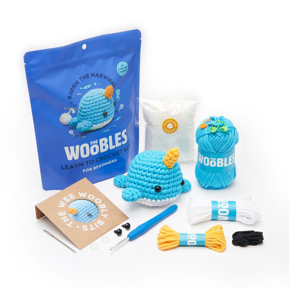 Bjørn the Narwhal Learn to Crochet Kit