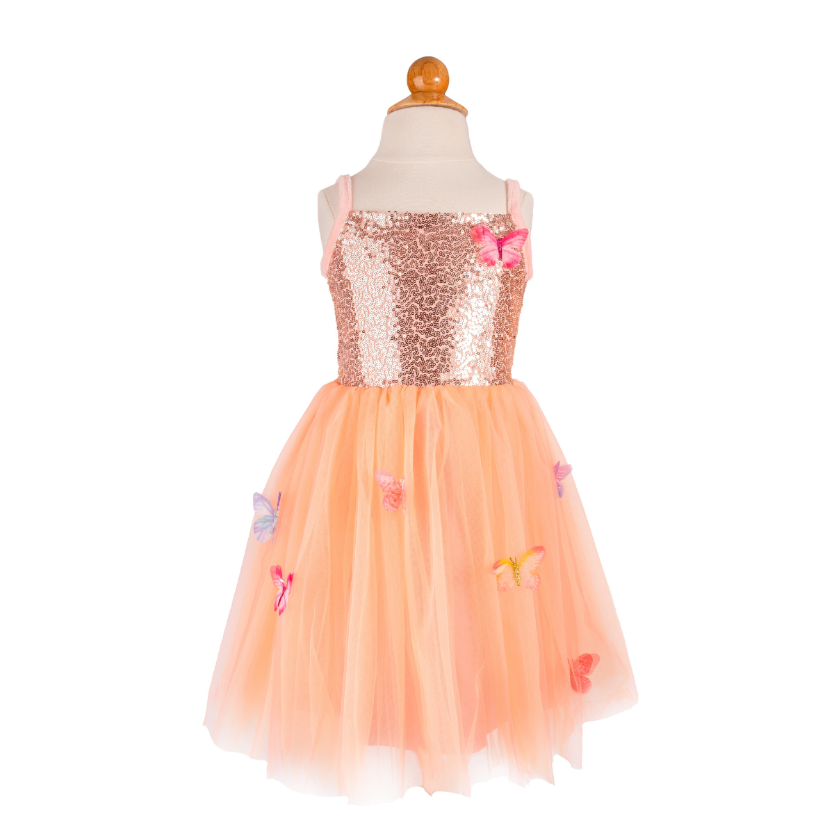 Butterfly Bliss Dress, Peach - Size 3-4 Years