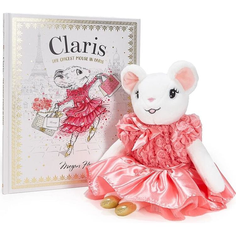 Claris The Mouse: The Chicest Mouse In Paris & Pink Plush Book Bundle