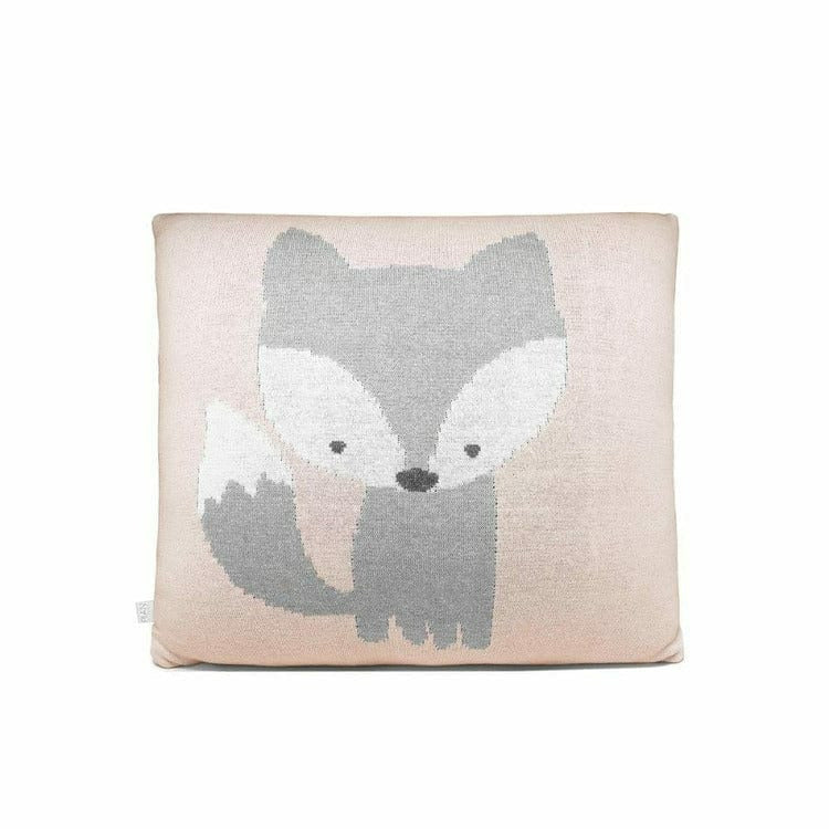 Soft Pink Fox Pillow