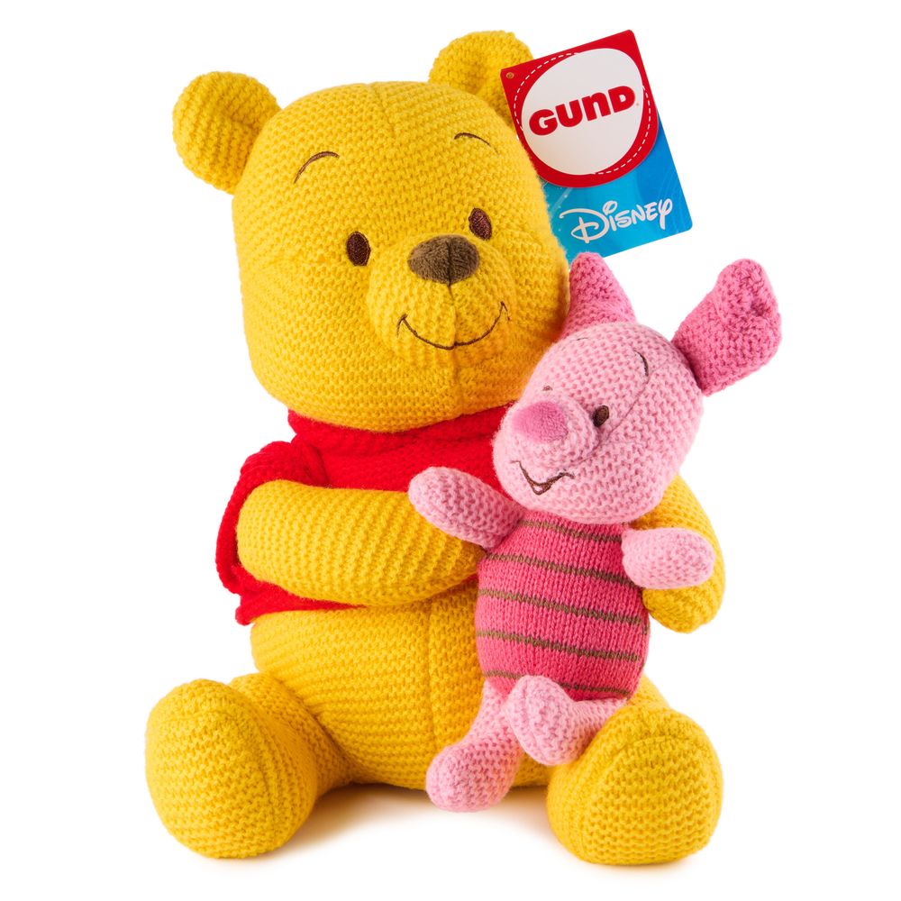 GUND Disney Official Pooh and Piglet Knit Plush