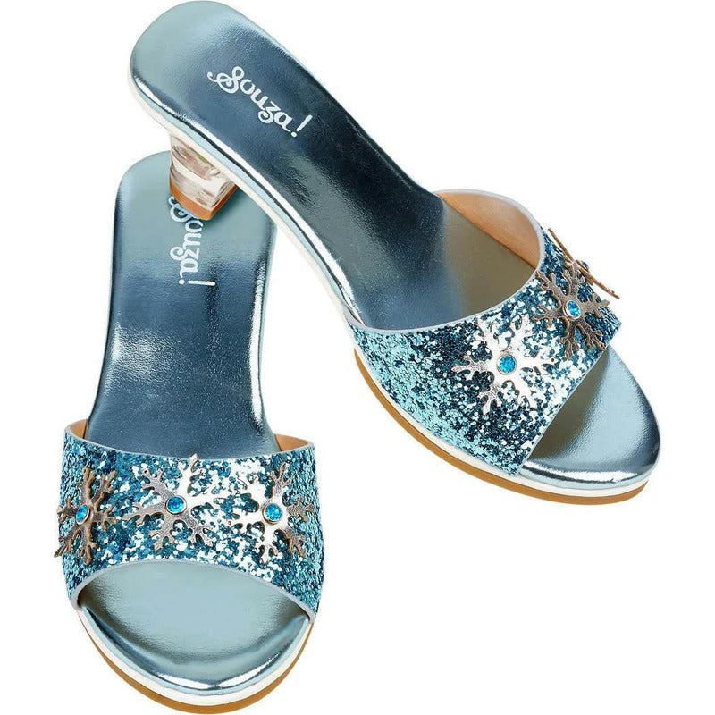 High-Heel Ice Queen Slipper (Blue) - Size 12-13