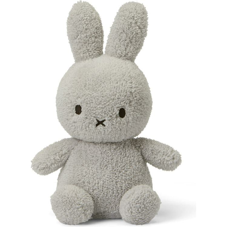 Miffy Sitting Terry Light Grey 9"