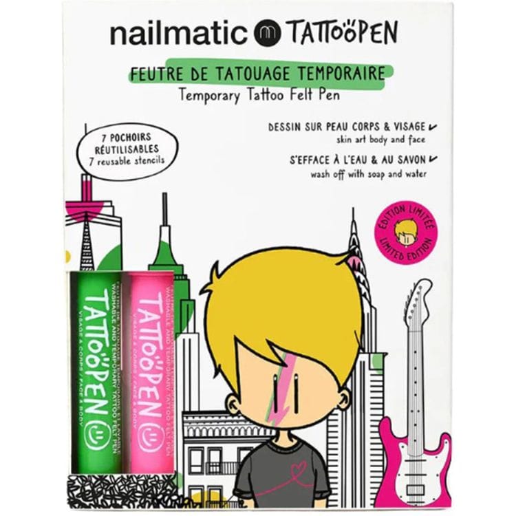 NYC Temporary Tattoo Pen Set for Kids