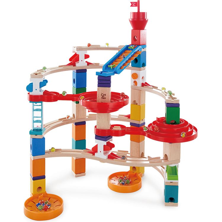 Quadrilla Super Spirals Wooden Marble Run Blocks
