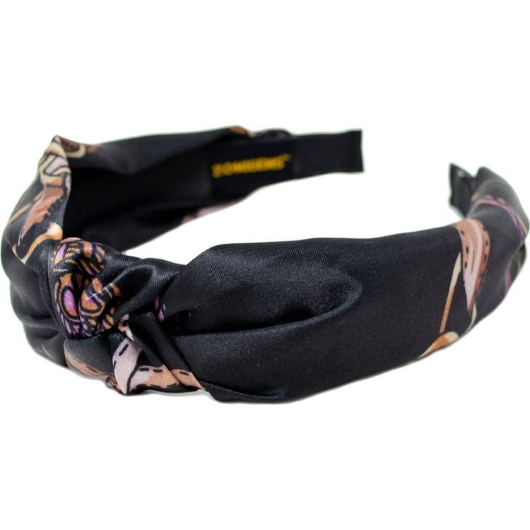 Silk Knot Headband - Black