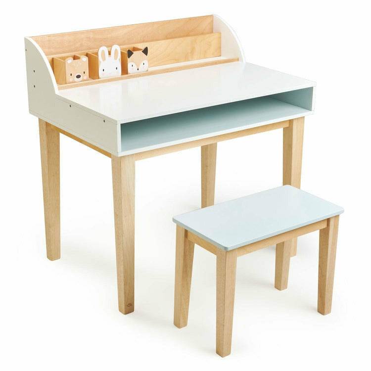 Wooden Desk and Chair