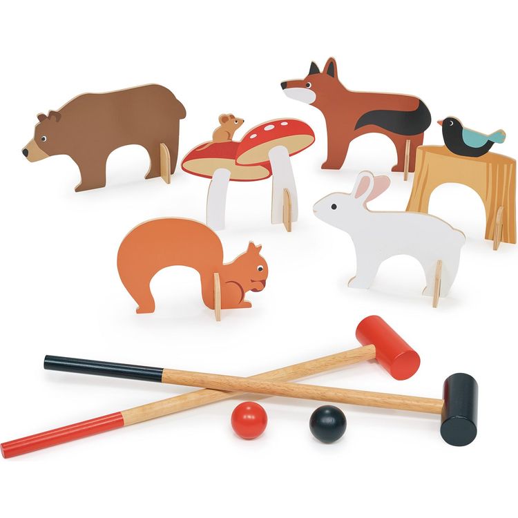 Woodland Animals Indoor Croquet Set