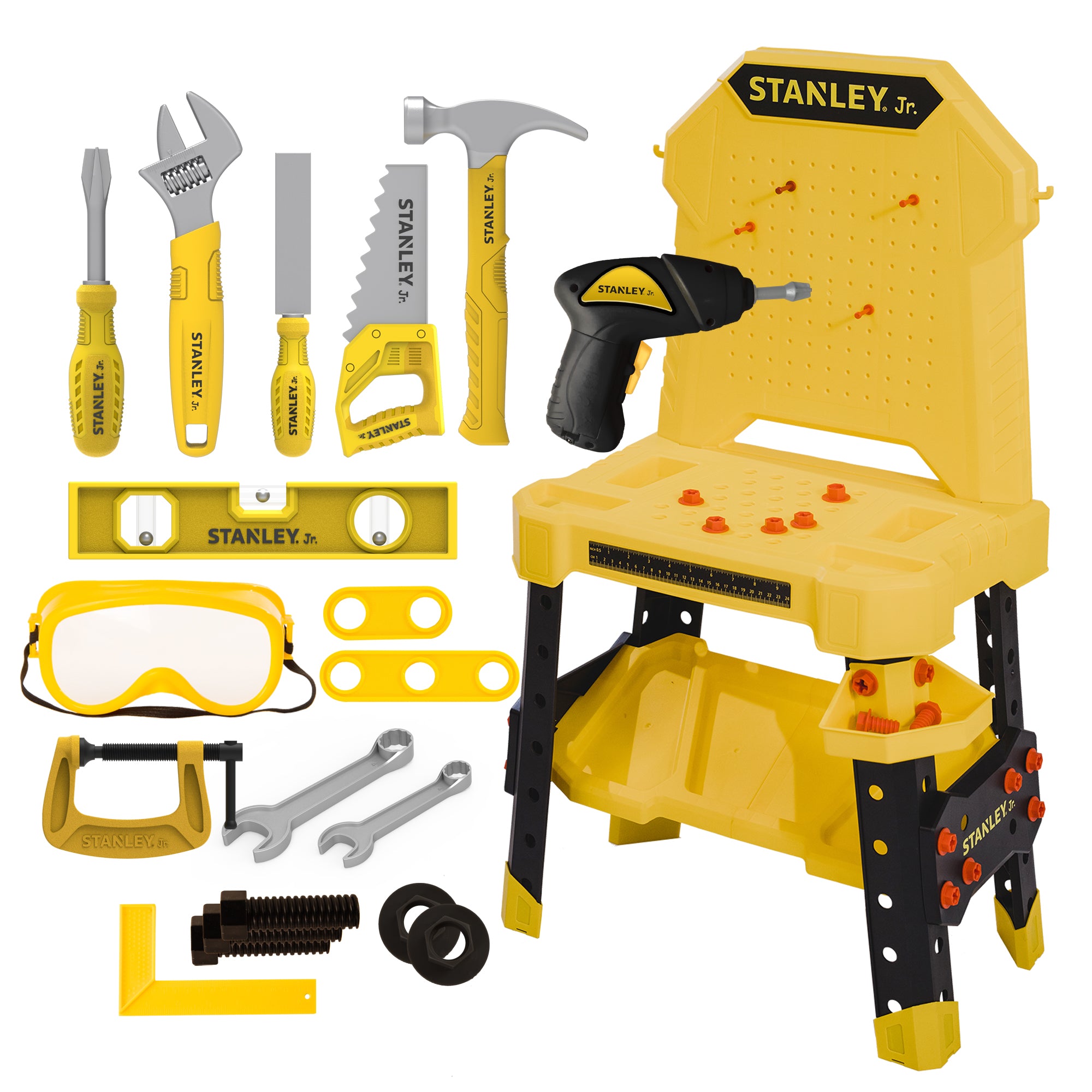 Workbench with Mini Drill & 140 Piece Set